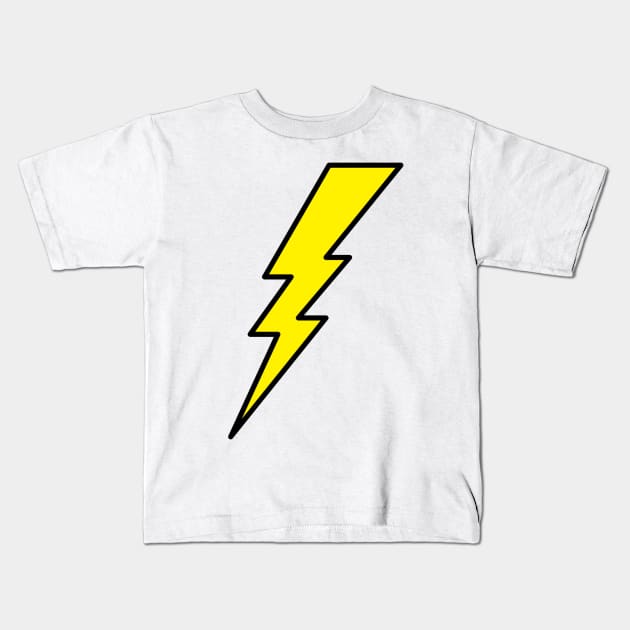 Lightning bolt Kids T-Shirt by ghjura